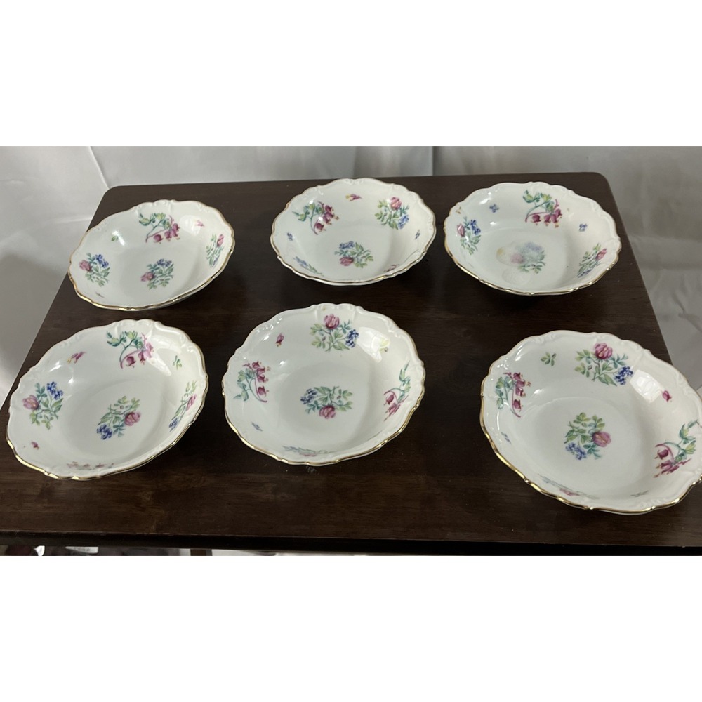 Set Of‎ 6 Edelstein Maria Theresia Florabell Fruit/Desert Bowls Barvaria 5 In